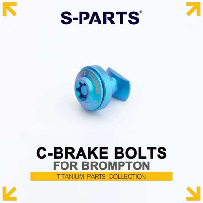 Titanium C-Caliper Brake Bolt & Nut Kit for Brompton Folding Bikes | Lightweight Performance Hardware