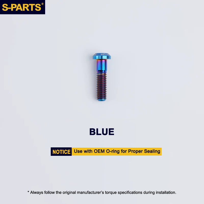 Titanium Caliper Body Bolt Type B M6x22.5mm for Shimano Ultegra R8170 / R8070 / R8020 & TRP DHR EVO Disc Brakes