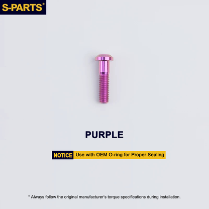 Titanium Caliper Body Bolt Type B M6x22.5mm for Shimano Ultegra R8170 / R8070 / R8020 & TRP DHR EVO Disc Brakes