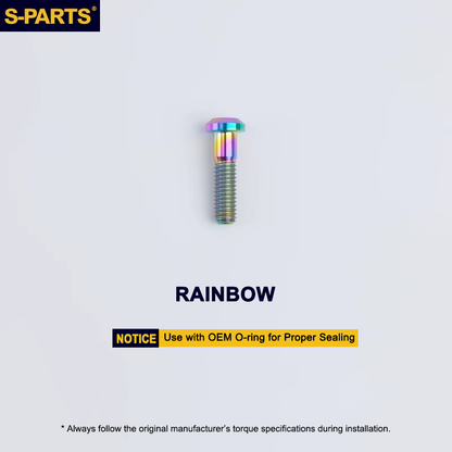 Titanium Caliper Body Bolt Type B M6x22.5mm for Shimano Ultegra R8170 / R8070 / R8020 & TRP DHR EVO Disc Brakes