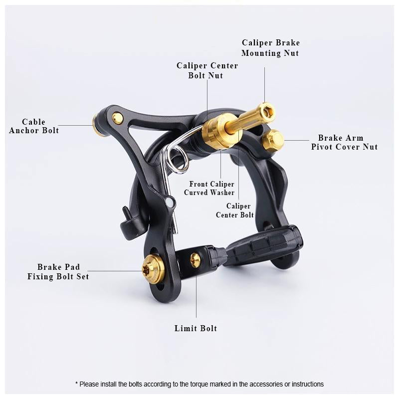 Titanium Rear Brake Caliper Mount Adapter for Brompton Folding