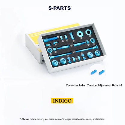 Titanium Caliper Brake Fastener Kit for Brompton Folding Bike