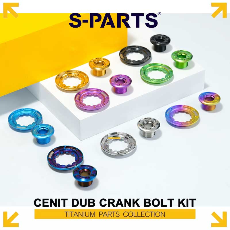 Titanium Crank Bolt & Self-Extracting Cap Kit for CENIT DUB Axle Series – Ti-6Al-4V Lightweight Upgrade