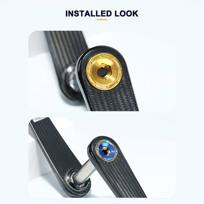 Titanium Crank Bolt & Self-Extracting Cap Kit for CENIT 24 Crankset | Grade 5 Ti-6Al-4V Upgrade