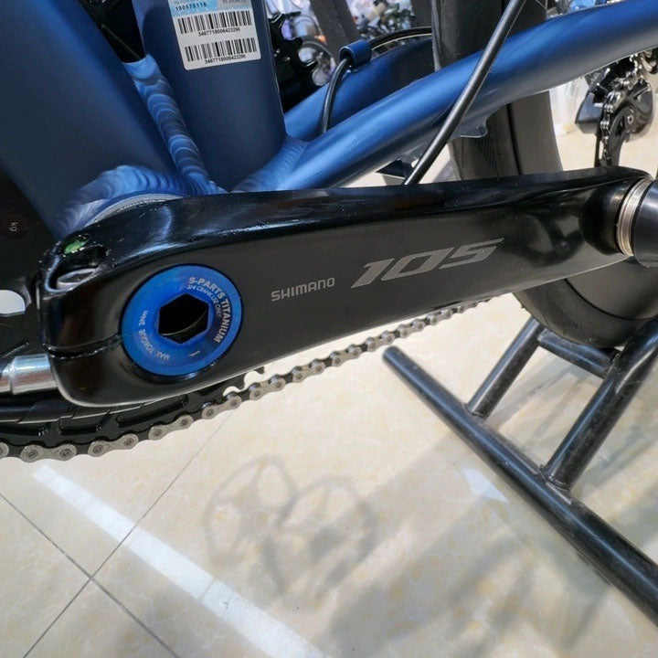 Titanium Crank Cap for Shimano R8150/R9250 Road Bikes