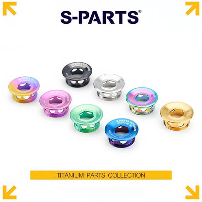 Titanium Crank Cap for Shimano R8150/R9250 Road Bikes