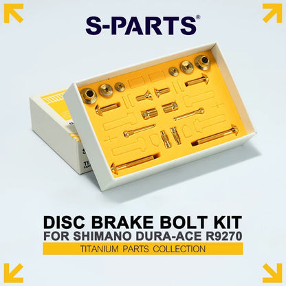 Titanium Disc Brake Bolt Kit for Shimano Dura-Ace R9270 – 18PCS