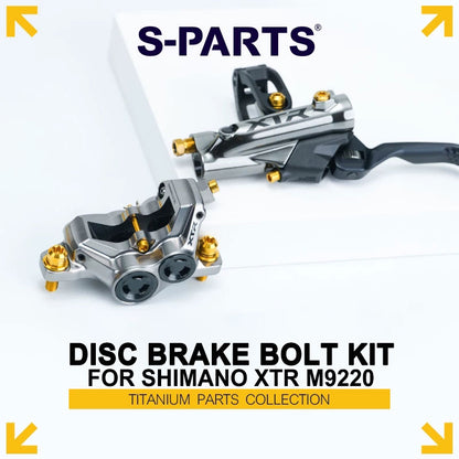 Titanium Disc Brake Bolt Kit for Shimano XTR M9220 | Grade 5 Ti-6Al-4V | 26 pcs