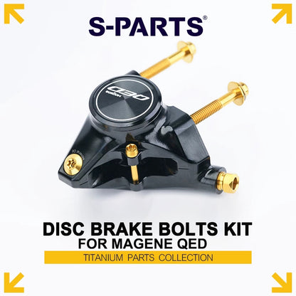 Titanium Disc Brake Bolts & Kit for MAGENE QED | Grade 5 Ti-6Al-4V