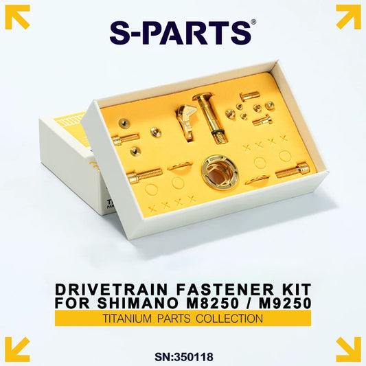Titanium Drivetrain Fastener Kit for Shimano XT Di2 M8250 / XTR Di2 M9250 Derailleur - 18PCS