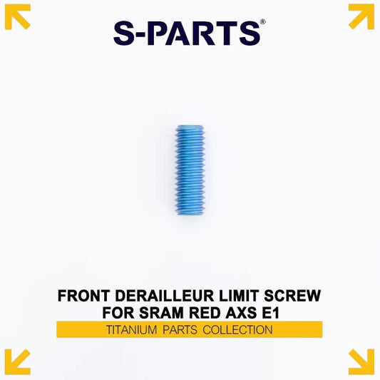 Titanium Front Derailleur Limit Screw for SRAM RED AXS E1 – Ti-6Al-4V Adjustment Screw with M4.5 / M4 Thread Options
