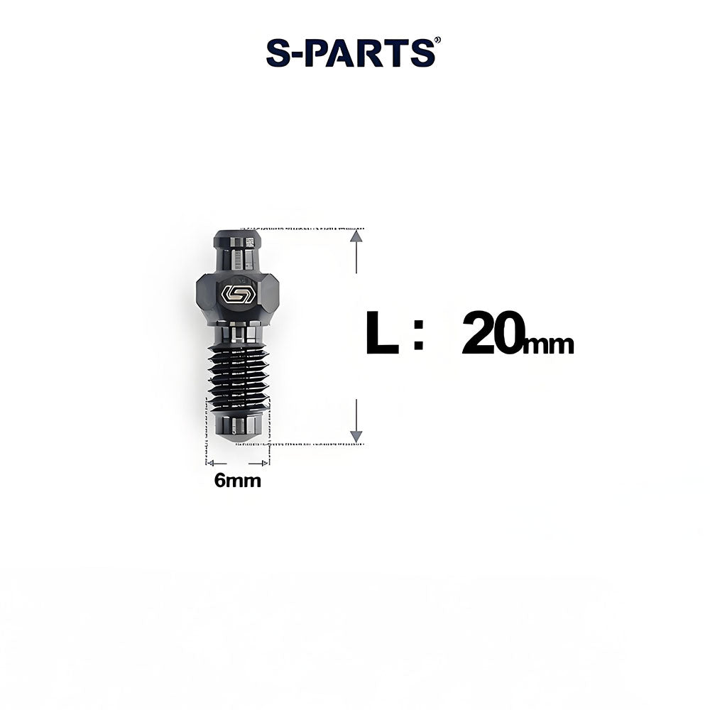 Titanium Hydraulic Bleed Bolt M6 x 20mm for Shimano MTB & Road – XT M8100 / SLX M7100 Compatible