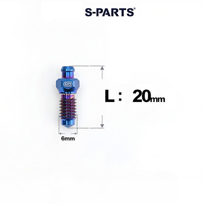 Titanium Hydraulic Bleed Bolt M6 x 20mm for Shimano MTB & Road – XT M8100 / SLX M7100 Compatible