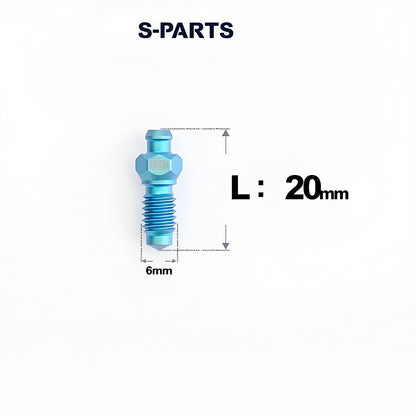 Titanium Hydraulic Bleed Bolt M6 x 20mm for Shimano MTB & Road – XT M8100 / SLX M7100 Compatible