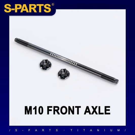 Titanium M10 Front Axle 300mm for E-Bikes & Motorcycles – Lightweight Upgrade