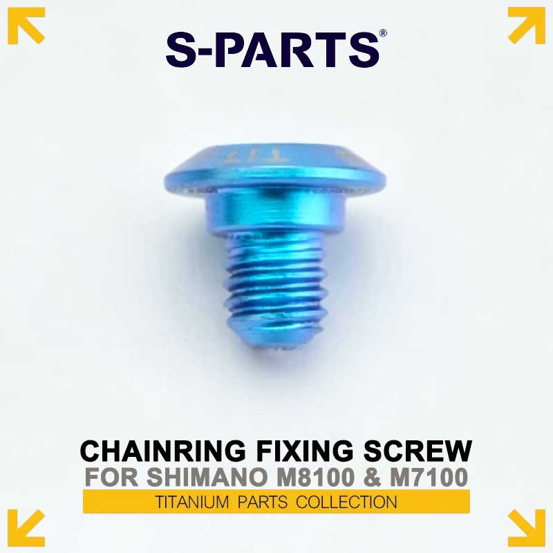 Titanium M4 x 5.5mm Chainring Fixing Screw for Shimano Deore XT M8100 & SLX M7100 12-Speed Cranksets