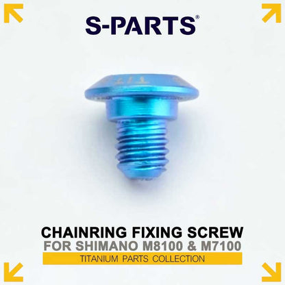 Titanium M4 x 5.5mm Chainring Fixing Screw for Shimano Deore XT M8100 & SLX M7100 12-Speed Cranksets