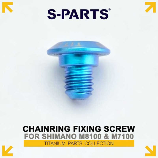 Titanium M4 x 5.5mm Chainring Fixing Screw for Shimano Deore XT M8100 & SLX M7100 12-Speed Cranksets