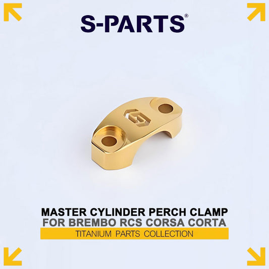 Titanium Master Cylinder Perch Clamp Compatible with Brembo RCS Corsa Corta