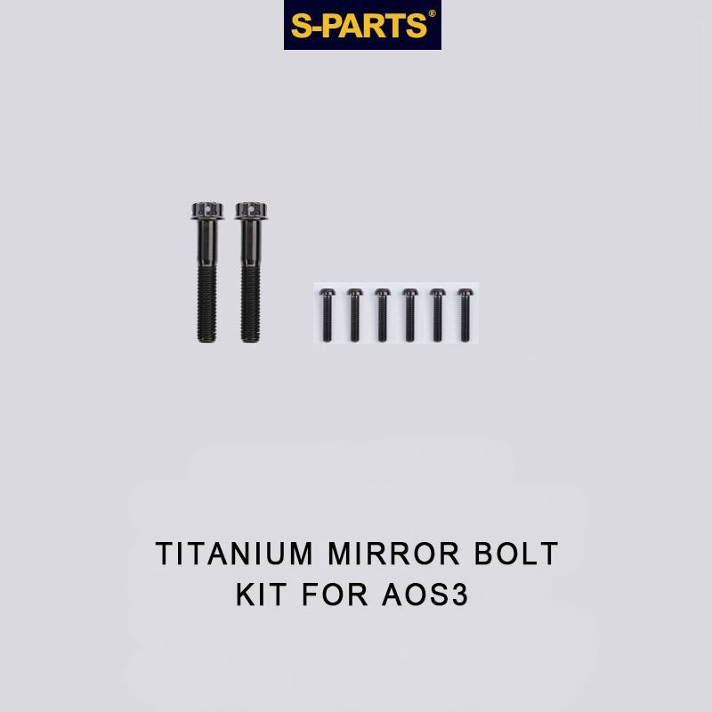 Titanium Mirror Bolt Kit for TANAX AOS3 & AOS4 – Grade 5 Ti Upgrade