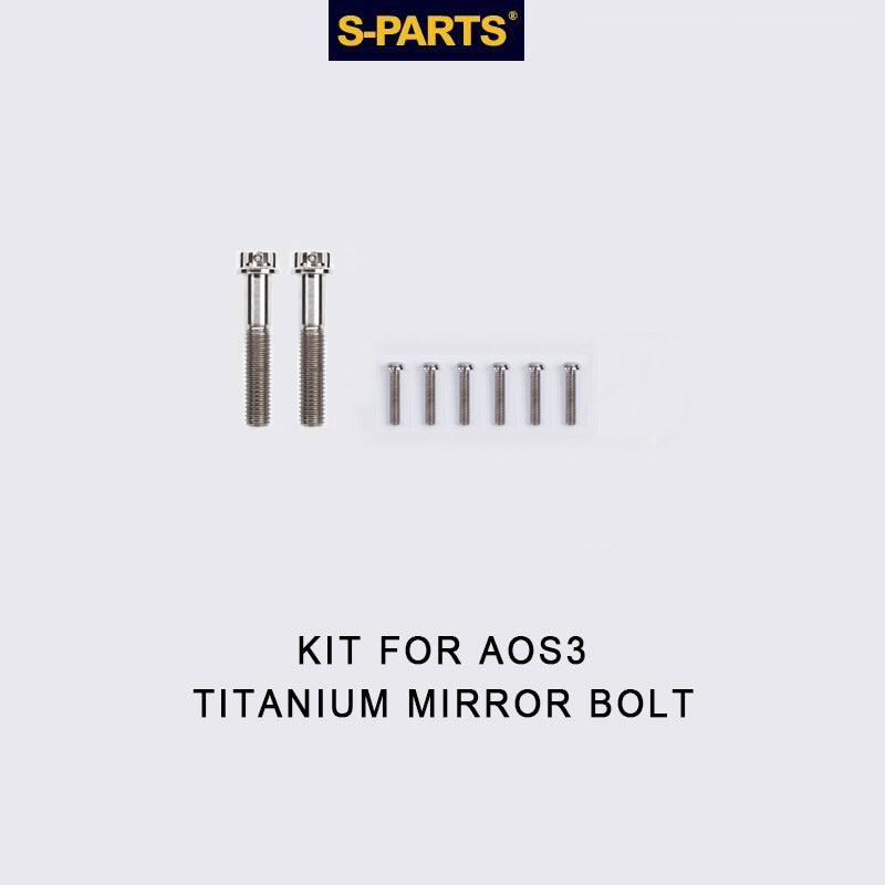 Titanium Mirror Bolt Kit for TANAX AOS3 & AOS4 – Grade 5 Ti Upgrade