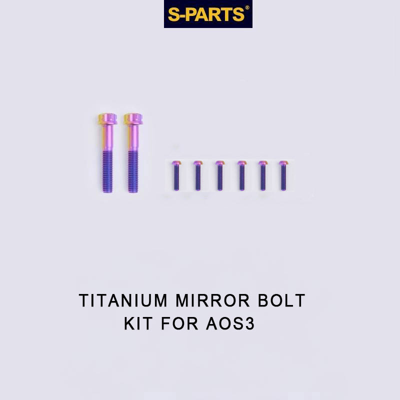 Titanium Mirror Bolt Kit for TANAX AOS3 & AOS4 – Grade 5 Ti Upgrade
