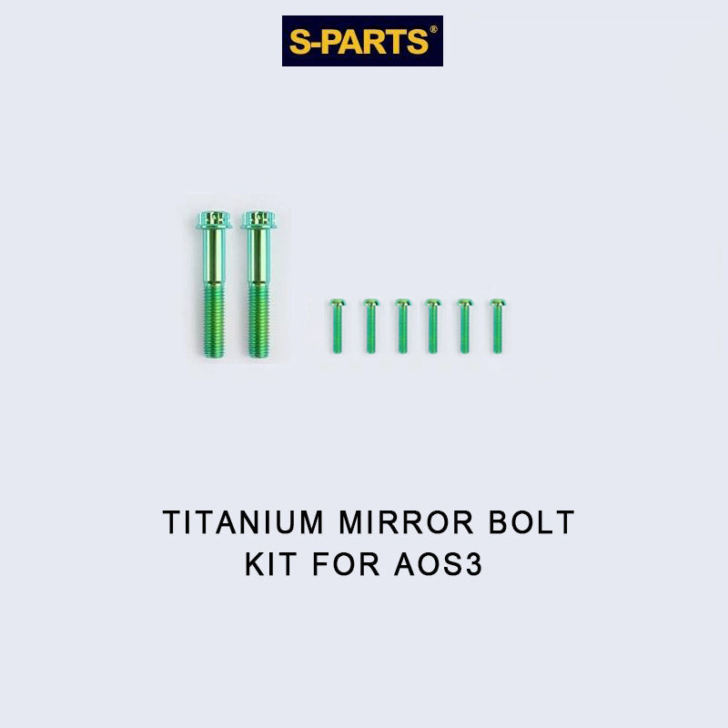 Titanium Mirror Bolt Kit for TANAX AOS3 & AOS4 – Grade 5 Ti Upgrade