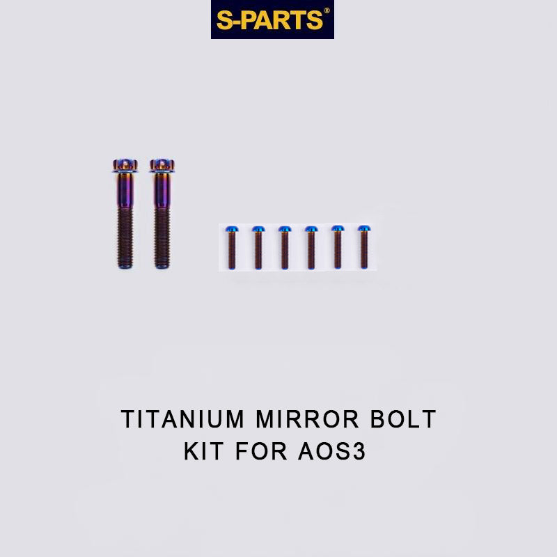 Titanium Mirror Bolt Kit for TANAX AOS3 & AOS4 – Grade 5 Ti Upgrade