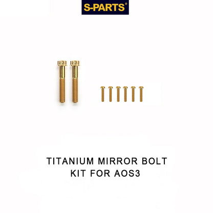 Titanium Mirror Bolt Kit for TANAX AOS3 & AOS4 – Grade 5 Ti Upgrade