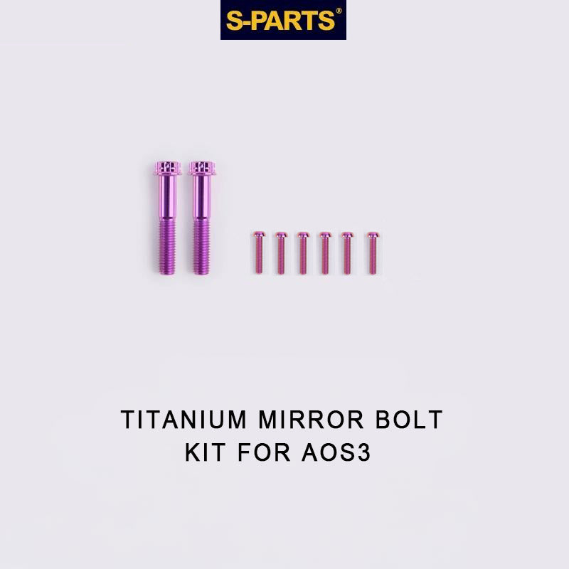 Titanium Mirror Bolt Kit for TANAX AOS3 & AOS4 – Grade 5 Ti Upgrade