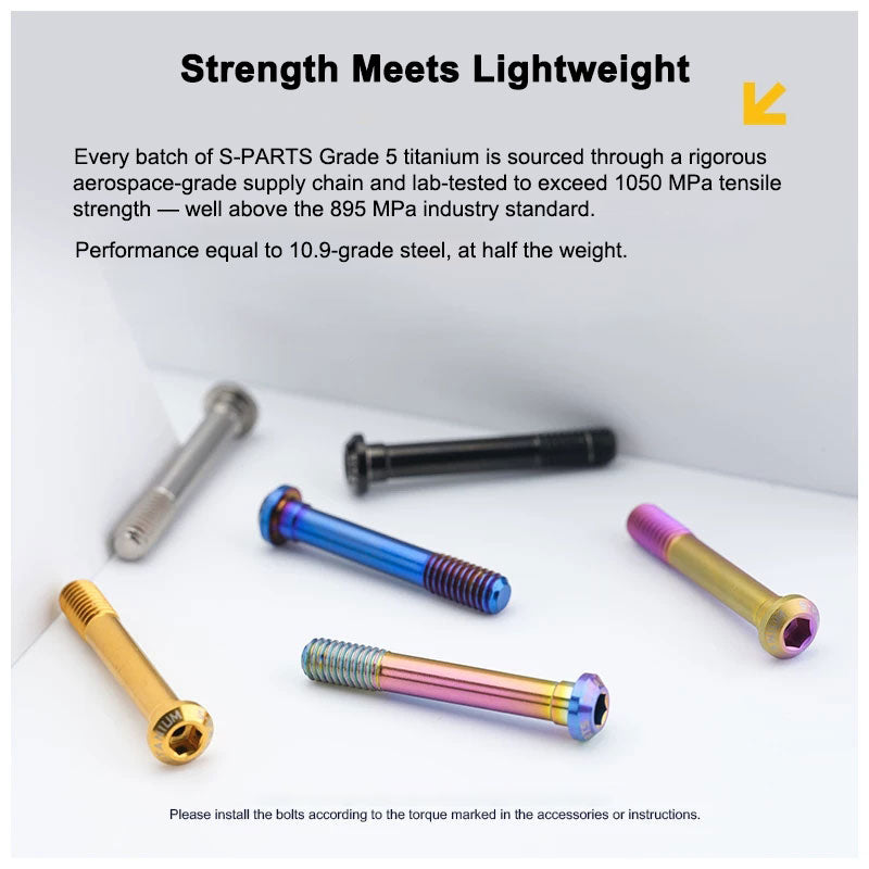 Titanium Pivot Bolt for Shimano Direct Mount Brake Calipers | M6