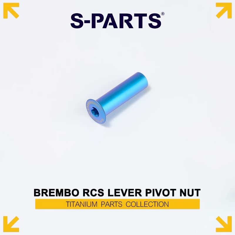 Titanium Lever Pivot Nut for Brembo RCS Master Cylinder – Grade 5 Ti M6×28mm D12