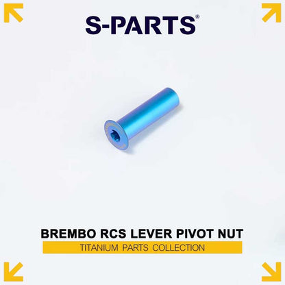 Titanium Lever Pivot Nut for Brembo RCS Master Cylinder – Grade 5 Ti M6×28mm D12