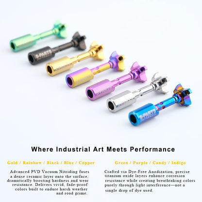 Titanium Preload Adjuster Rod & Knob Set for Brembo RCS CC Master Cylinder
