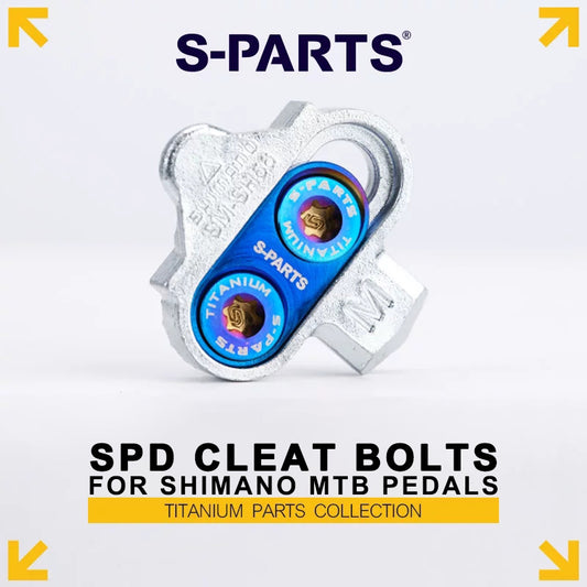 Titanium SPD Cleat Bolt & Washer Kit for Shimano MTB Pedals – Ti-6Al-4V T25 Torx Hardware