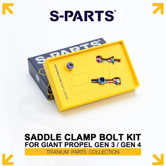 Titanium Saddle Clamp Bolt Kit for Giant Propel Gen 3 / Gen 4 | Grade 5 Ti-6Al-4V Seatpost Hardware