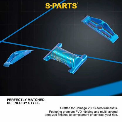 Titanium Saddle Clamp Hardware Kit for Colnago V5RS 3DAM Seatpost | Complete OEM Replacement Set