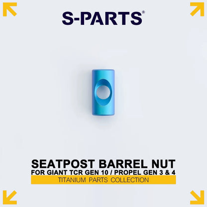 M7 x 20 Titanium Seatpost Barrel Nut for Giant TCR Gen 10 / Propel Gen 3 & Gen 4 (3.38g)