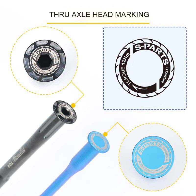 Titanium Thru Axle Set M12 x 1.0 (12x122 / 12x164mm) Compatible with Pinarello 2025