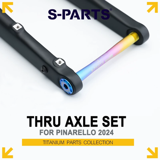 Titanium Thru Axle Set M12 x 1.5 (12x122 / 12x164mm) Compatible with Pinarello 2024