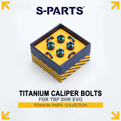 Titanium Brake Caliper Mount Bolt Kit (M6 x 19mm) for TRP DHR EVO Disc Brakes