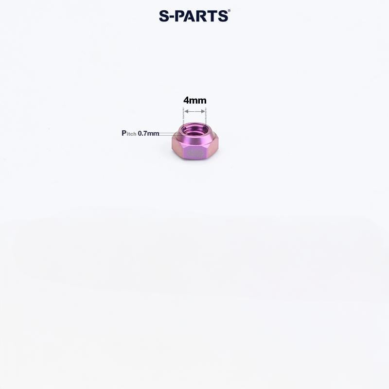 Titanium Hex Flange Lock Nuts – M4 / M5 / M6 / M8 / M10 for Motorcycles & Cars