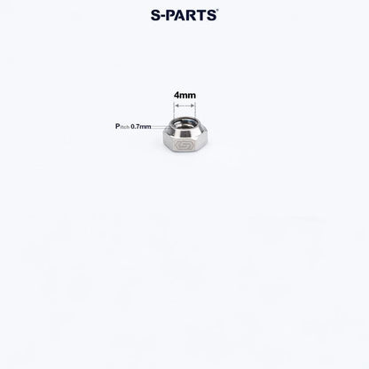 Titanium Hex Flange Lock Nuts – M4 / M5 / M6 / M8 / M10 for Motorcycles & Cars