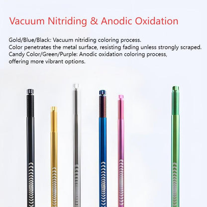 Titanium M10x300mm Front Wheel Axle Shaft for Electric Scooter with 2 Nuts & 2 E-Clips