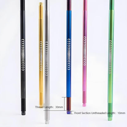 Titanium M10x300mm Front Wheel Axle Shaft for Electric Scooter with 2 Nuts & 2 E-Clips