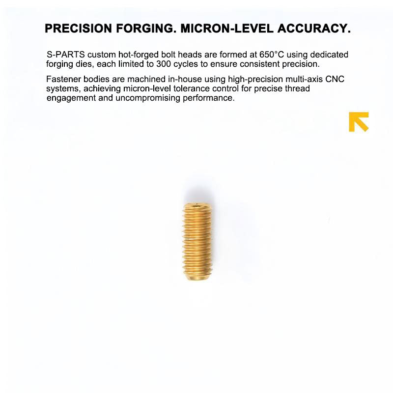 Titanium M5 Hex Socket Set Screws (Grub Screws), Flat Point | Grade 5, M5x12 / M5x16