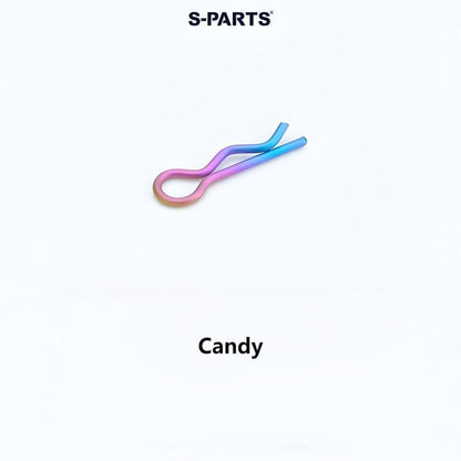 Titanium R-Clip – 1mm Axle Pin for Motorcycles & E-Bikes