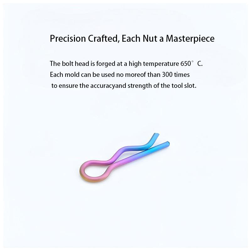 Titanium R-Clip – 1mm Axle Pin for Motorcycles & E-Bikes