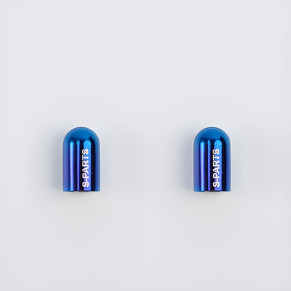 Titanium Schrader Valve Caps – Set of 2 for Road and Mountain Bikes