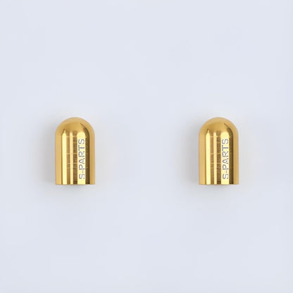 Titanium Schrader Valve Caps – Set of 2 for Road and Mountain Bikes